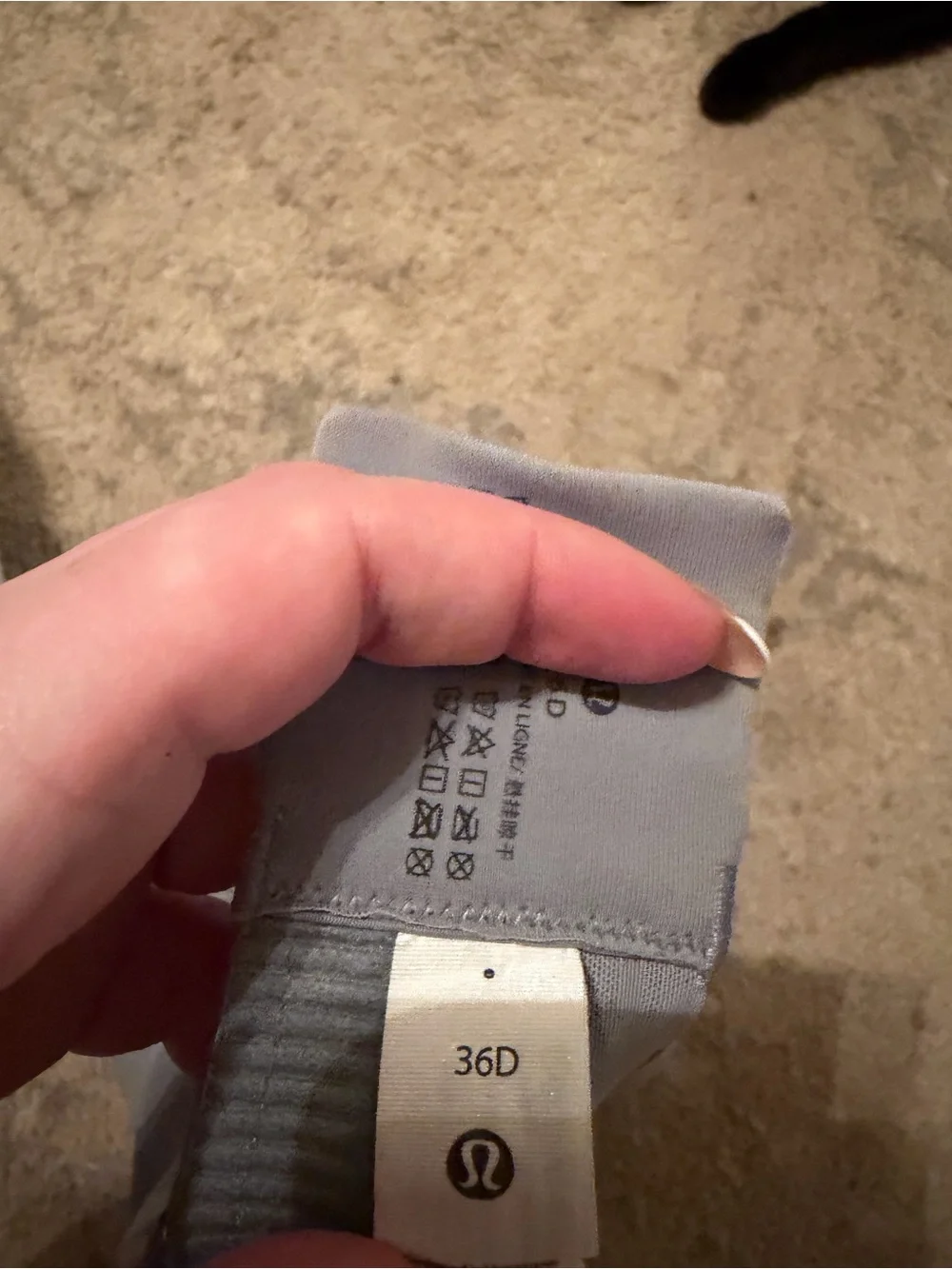 lululemon athletica Light Gray Crisscross Back Sports Bra
